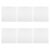 BETOOKY 6pcs Self Adhesive Felt Bulletin Board Tiles, 11.8×11.8 Inch Square White Wall Felt Panels, Easy Installation and No Gap Design, for Office, Home, or Classroom Wall Decor