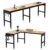 Betterhood 84″ 2-in-1 Convertible Adjustable Workbench, L-Shaped & Extended 5000 LBS Heavy Duty Work Table with Power Outlets & Pegboard, Rubber Wood Workstation for Garage, Workshop