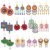 BEUNITONE Retro Fringe Earring Making Kit, Diamond Art Craft Supplies with 12 Designs, Crystal Beads and Findings for Adults DIY Jewellery Creating Gift