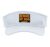 Beware Street Sign Dog Walker Sport Sun Visor, Adult, One Size, White