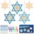 BeYumi Rosh Hashanah Wooden Crafts – 20Pcs Star of David Ornaments for Kids
