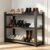 Bezuny 3-Tier Shoe Rack for Entryway, 32″ W Metal Shoe Organizer with Adjustable Mesh Shelves, 15-20 Pairs of Shoes, Spacious Floor Mount, Metal, Industrial, Tall Shoe Shelf for Closet, Black
