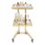 BGSHKAL Stainless Steel Salon Rolling Cart 2 Tier Hair Salon Equipment