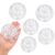 BHVXGA 5 PCS Dumpling Squishy Skin, Clear Steamed Bun Empty Stress Ball Making Kit, DIY Sensory Fidget Tools for Anxiety Relief, Slow Rising Squishies for Adults Office Desk Stress Management
