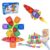 BHXGLWK 36PCS Mini Travel Magnetic Tiles Set with Iron Box, Portable STEM Building Blocks for Kids Ages 3-8, Educational Construction Toy, Learning Travel Gifts for Boys & Girls