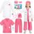 BIBUTY Doctor Costume for Kids Scrubs with Lab Coat, 9Pcs Toddler Nurse Scrubs Doctor Dress Up Halloween Costume for Boy Girl