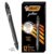 BIC Gelocity Quick Dry Black Gel Pens, Medium Point (0.7 mm), Supplies for Students and Teachers, with Full Grip, 12-Count Pack in Black