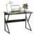 Bidbory Computer Desk, 40 Inch Office Desk, Gaming Desk with Storage, Writing Desk Work Desk for Home Office, Study, Modern Simple Desk, Large Legroom, Metal Frame,Black