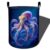 Bidesk Dreamy Octopus Laundry Basket, Ocean Blue Waterproof Fabric Hamper with Handles, Coral Print Decorative Design for Apartment Closet, 19.7×15.7 Inch Foldable Clothes Organizer Gifts