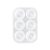 Big Hole Bead Silicone Moulds Pendant Casting Molds for Crystals Rhombic Flat Bead Bracelet DIY Resin Jewelry Making