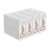 BigPonPon 4 Pack Bed Sheets Organizers And Storage,Sheets Set Folder Keeper with Handle,Foldable Bedding Storage Box For Linen Closet,Duvet Cover(King Size-3.7 Gal,White)