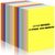 Big Sticky Notes 11 x 11 Inch Self Stick Pads Large Sticky Paper 6 Assorted Colors Notepad for Wall Notebook Office Pink Orange Light Yellow Green Blue Dark Purple, 30 Sheets/Pad(12 Pads)