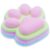 Big Taba Cat Paw Squishy Toys, Rainbow Color Jelly Cat Paw Squeeze Toys, Cute Cat Paw Squishies Toys for Kids Adults, Sticky Squishy Cat Paw Fur Ball Fidget Toys for Home & Office Relaxation