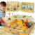 Billeeit Sand Construction Kit w/Sand Box and 2.2lbs Sensory Bin Play Sand