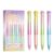 bimolon Retractable Gel Ink Pens, 0.5mm Fine Point, Black Ink, Twist Click Mechanism, Refillable Cute Writing Pens for Journaling, School, Office and Note Taking (Aurora)