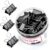 Binder Clips 48 Pcs Medium Binder Clips Black Binder Clip Medium 1.25 Inches Office Clip with Container Paper Binder Clip Office Supplies Paper Clamps Bulk for Office Home