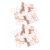 Binder Clips Paper Clamps 1.4 Inch 36pcs Metal Heart Shaped