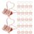 Binder Clips Paper Clamps 1.4 Medium Heart 36pcs Inch Shaped Metal