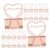 Binder Clips Paper Clamps 36pcs Heart Shaped 1.4 Metal Inch