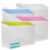 Binditek 20 Pack Clear Plastic Zip Envelopes, 9 x 12 Inch, Multicolor