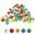 Bingo Balls 75 Pack, 0.59 Inch (15mm) Laser Engraved Bingo Balls Set, Fade-Resistant Numbers, Designed for 8-Inch Bingo Cages, 5 Colors 1–75 Replacement Balls