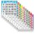 Bingo Books – 1 Face, 10 Pages Each, 100 Disposable Game Books – Recyclable Dauber Paper Sheets for Seniors & Adults (1on10up)