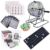 Bingo Cage Game Set for Adults and Youths，Premium Bingo Set includes 8inch rotating metal cage, 75 bingo balls, 18 cards, 150 chips, and foldable main board. Ideal for family bingo and parties