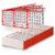 Bingo Paper Sheets – 3 Faces, 12″ x 4″ – Pack of 500 Disposable Bingo Cards – Recyclable Dauber Paper for Seniors, Adults & Community Events (Red)