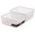 BINO l Plastic Storage Baskets, Large – White | THE BLOSSOM COLLECTION l Multi-Use Organizer Bin l Built-in Handles l Plastic Woven Basket for Organizing l Pantry & Home Organizing Basket