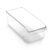 BINO | Plastic Storage Bins, Large | THE CURVE COLLECTION | Multi-Use Fridge / Freezer Organizer | Built-In Handle | BPA-Free | Pantry and Home Organization