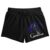 Bioworld Coraline Women’s Lounge Shorts | Screen-Printed Cat Graphic | Elastic Drawstring Waist | Pull-On Style | Officially Licensed Laika Sleepwear-XS Black