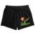 Bioworld Kim Possible Women’s Lounge Shorts | Disney Licensed Character Graphic | Elastic Waistband Pull-On Style | Adult Sleepwear-Medium Black