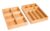 BIRDROCK HOME 2 pc Bamboo Drawer Organizer