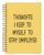 bitCNY Funny Office Plum Purple Spiral Notebook, Funny Office Gifts Notebook Journal for Women Coworkers, Thoughts I Keep to Myself to Stay Employed Sarcastic Journal, 5.5×8.3 Inch