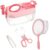 Biubee Bug Catcher for Kids – Sturdy Bugs Catching Kit Gifts with Butterfly Net Collector Insect Catcher Tweezer, Pink Bug Habitat Outdoor Explorer Kit for Girls Age 3 4 5 6 7 8