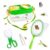 Biubee Bug Catcher for Kids- Sturdy Bugs Catching Kit with Collector Butterfly Net Tweezer, Bug Habitat Outdoor Explorer Kit Gift for Kids Age 3 4 5 6 7 8, 8Pcs, Green