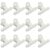 Bivethoi Metal Hinge Clips, 63mm, White, 20 Pcs