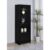 Black 3-Shelf Engineered Wood Media Tower with Particle Board+MDF