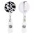 Black and White Cow Print Sturdy Badge Reel, ID Badge Holder Clip