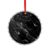 Black and White Water Surface Glass Pendant Round Fashion Hanging Decor for Home Garden Art Gift