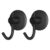 Black Anti-slip Waterproof Magnetic Hooks For Daily Household Storage(5pcs)