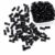 Black Bamboo Beads, 6x12mm Bamboo Beads, 150 Pcs Black Beads