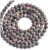 Black Beads for Bracelets, 100pcs Natural Flame Stone Gemstone Beads for Jewelry Making, 6mm Round Loose Bracelets & Necklaces