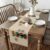 Black Cat Tabletop Decor for Kitchen Or Dining, Geometric Square Table Runners for Boys Teens Adult,Modern Neutral Table Mat 13 X 120 Inches, Light Beige