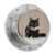 Black Cat with White Kitchen Timers Loud Alarm Magnetic Timer