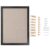 Black Cork Bulletin Board 16×11 Inch Wooden Frame Wall Message Board