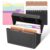 Black Desktop Index Card Holder Set with Binder Rings