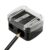 Black Eyeliner Sharpener Makeup Pencil Sharpener Pencil Sharpeners for Eyebrow Eyeliner Pencil Tool Dual Holes Eye Pencil Sharpener with Cover Portable Cosmetic Sharpener, Sharpeners
