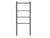 Black Freestanding Towel Rack 21.5″ W x 10.67″ D x 51″ H