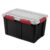 Black Gasket Tote, 13.5 Gallon IP68 WaterProof Plastic Storage Bin with Lid, Gasket Seal and Durable Latches